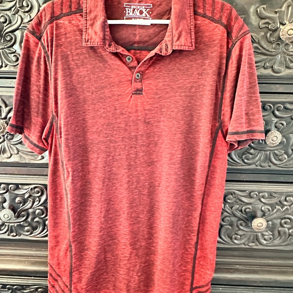 Buckle Red Polo Shirt Lightweight Performance